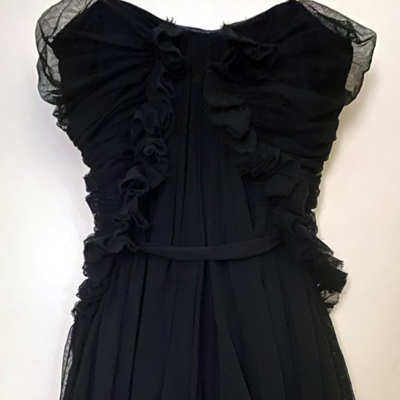 Elizabeth and James Ruched Tulle Mini Dress (M) - Picture 3 of 7